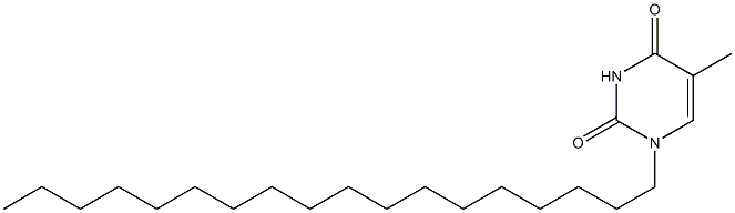 5-Methyl-1-octadecylpyrimidine-2,4(1H,3H)-dione 구조식 이미지