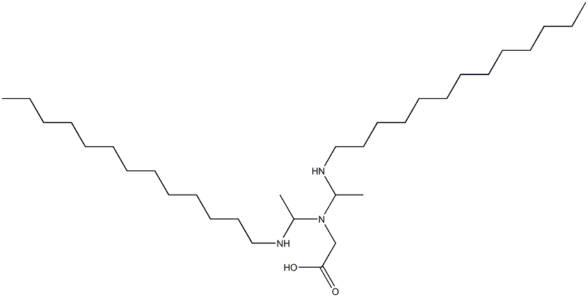 N,N-Bis[1-(tridecylamino)ethyl]glycine Structure