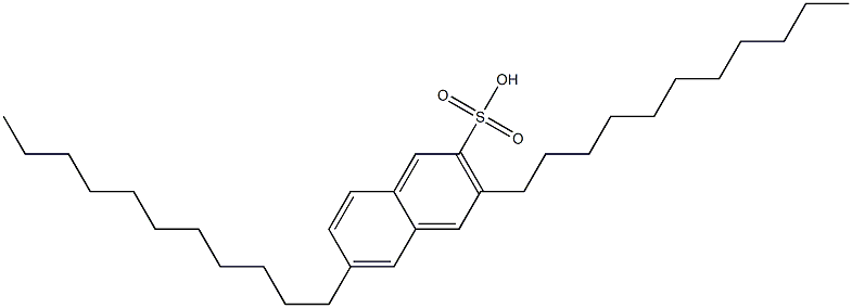 3,6-Diundecyl-2-naphthalenesulfonic acid 구조식 이미지