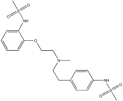 N-[4-[2-[N-Methyl-2-(2-methylsulfonylaminophenoxy)ethylamino]ethyl]phenyl]methanesulfonamide Structure