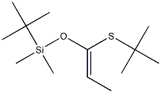(Z)-1-(tert-Butyldimethylsilyloxy)-1-(tert-butylthio)-1-propene Structure
