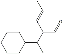 3-Cyclohexyl-2-(1-propenyl)butanal 구조식 이미지