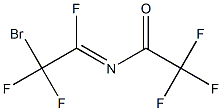 N-(2-Bromo-1,2,2-trifluoroethylidene)trifluoroacetamide 구조식 이미지