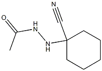 Acetic acid N'-(1-cyanocyclohexyl) hydrazide Structure