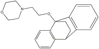 4-[2-(9,10-Ethanoanthracen-9(10H)-yloxy)ethyl]morpholine 구조식 이미지