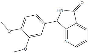 6,7-Dihydro-7-(3,4-dimethoxyphenyl)-5H-pyrrolo[3,4-b]pyridin-5-one Structure