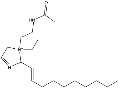 1-[2-(Acetylamino)ethyl]-2-(1-decenyl)-1-ethyl-3-imidazoline-1-ium 구조식 이미지
