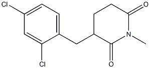 3-(2,4-Dichlorobenzyl)-1-methylpiperidine-2,6-dione Structure