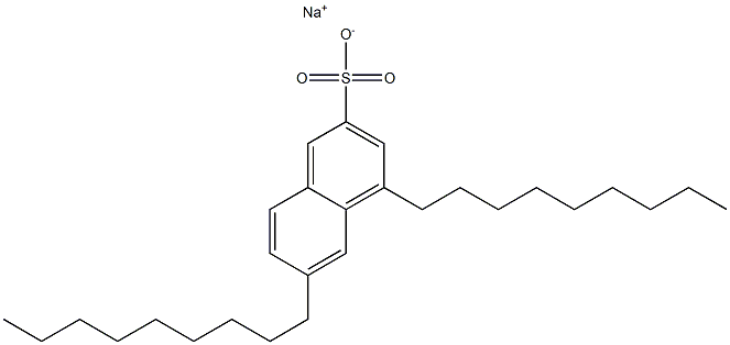 4,6-Dinonyl-2-naphthalenesulfonic acid sodium salt Structure