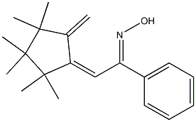 1-(2-Hydroxyimino-2-phenylethylidene)-2,2,3,3,4,4-hexamethyl-5-methylenecyclopentane Structure