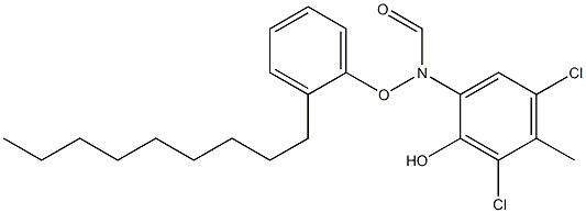 2-(2-Nonylphenoxyformylamino)-4,6-dichloro-5-methylphenol Structure