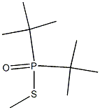 Di-tert-butylphosphinothioic acid S-methyl ester Structure