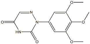 2-[3,4,5-Trimethoxyphenyl]-1,2,4-triazine-3,5(2H,4H)-dione Structure