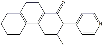 2-(4-Pyridinyl)methyl-3,4,5,6,7,8-hexahydrophenanthren-1(2H)-one Structure