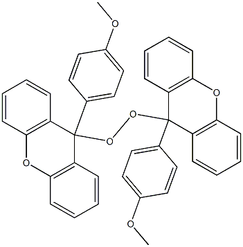 Bis[9-(4-methoxyphenyl)-9H-xanthen-9-yl] peroxide 구조식 이미지