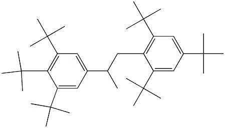 1-(2,4,6-Tri-tert-butylphenyl)-2-(3,4,5-tri-tert-butylphenyl)propane 구조식 이미지