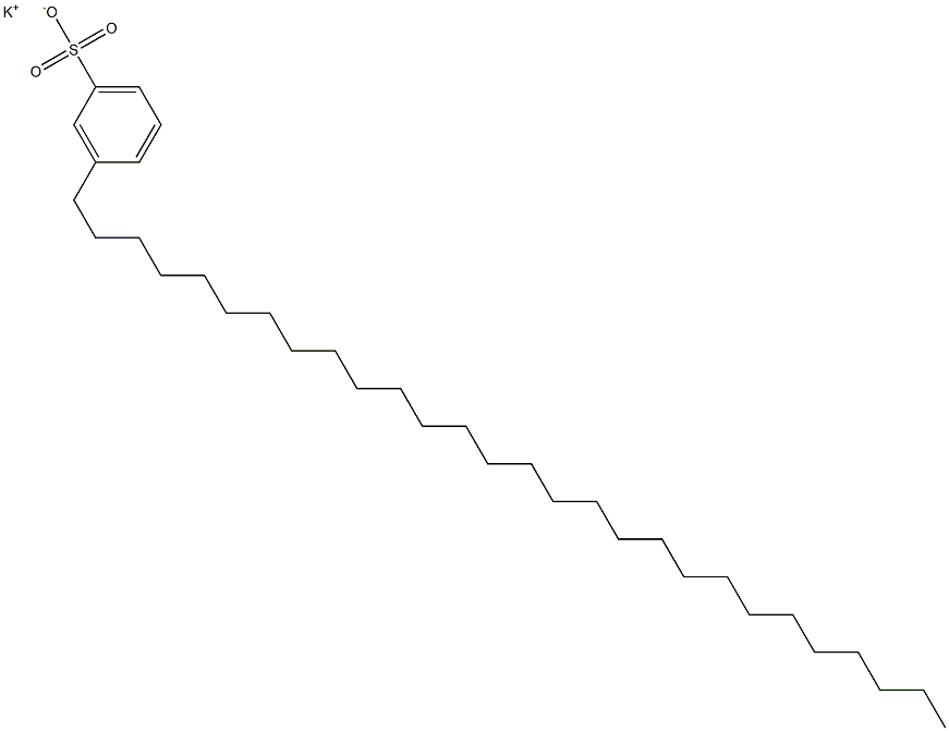 3-Octacosylbenzenesulfonic acid potassium salt 구조식 이미지