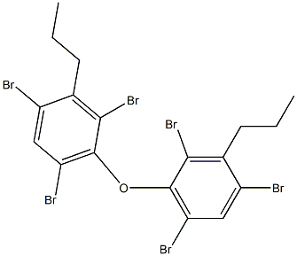 Propyl(2,4,6-tribromophenyl) ether Structure