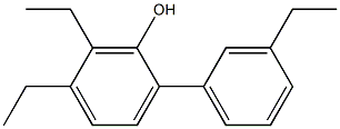 5,6-Diethyl-2-(3-ethylphenyl)phenol 구조식 이미지