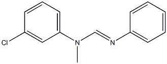 N1-Methyl-N2-phenyl-N1-(3-chlorophenyl)formamidine Structure