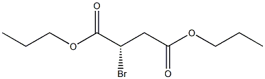 [S,(-)]-Bromosuccinic acid dipropyl ester Structure