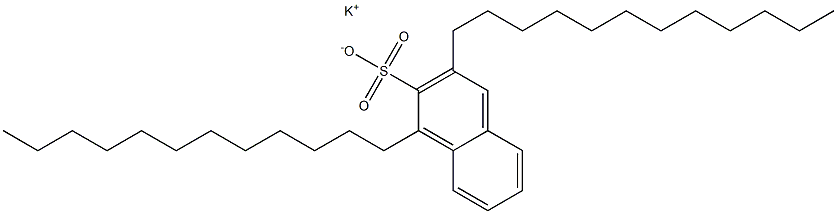 1,3-Didodecyl-2-naphthalenesulfonic acid potassium salt Structure