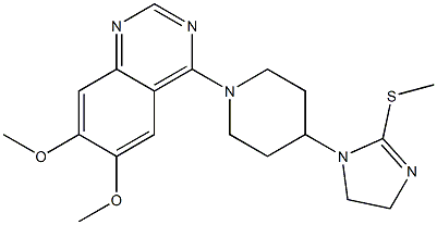 1-[1-(6,7-Dimethoxyquinazolin-4-yl)piperidin-4-yl]-2-(methylthio)-2-imidazoline Structure