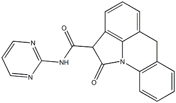 N-(2-Pyrimidinyl)-1,2-dihydro-1-oxo-6H-pyrrolo[3,2,1-de]acridine-2-carboxamide 구조식 이미지