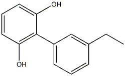 2-(3-Ethylphenyl)-1,3-benzenediol Structure