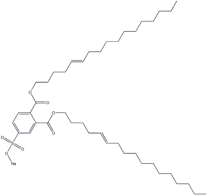 4-(Sodiosulfo)phthalic acid di(5-heptadecenyl) ester 구조식 이미지