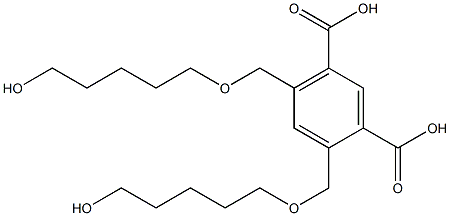 4,6-Bis(7-hydroxy-2-oxaheptan-1-yl)isophthalic acid Structure