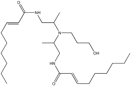 N,N'-[3-Hydroxypropyliminobis(2-methyl-2,1-ethanediyl)]bis(2-nonenamide) Structure