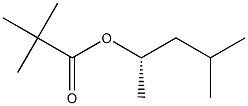 (+)-Pivalic acid (S)-4-methylpentane-2-yl ester 구조식 이미지