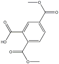 1,2,4-Benzenetricarboxylic acid hydrogen 1,4-dimethyl ester 구조식 이미지