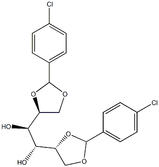 1-O,2-O:5-O,6-O-Bis(4-chlorobenzylidene)-L-glucitol Structure