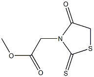 (4-Oxo-2-thioxothiazolidin-3-yl)acetic acid methyl ester 구조식 이미지