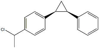 (1R,2S)-1-Phenyl-2-[4-(1-chloroethyl)phenyl]cyclopropane Structure