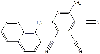 2-Amino-6-(1-naphtylamino)-3,4,5-pyridinetricarbonitrile Structure