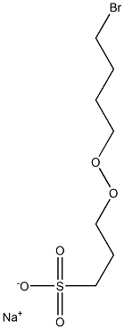 3-(4-Bromobutylperoxy)-1-propanesulfonic acid sodium salt Structure