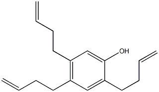 2,4,5-Tri(3-butenyl)phenol 구조식 이미지