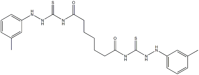 4,4'-Pimeloylbis[1-(3-methylphenyl)thiosemicarbazide] 구조식 이미지