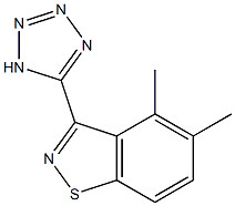 3-(1H-Tetrazol-5-yl)methyl-5-methyl-1,2-benzisothiazole 구조식 이미지