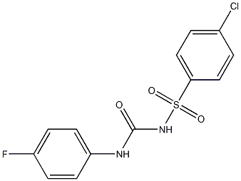 1-(4-Fluorophenyl)-3-(4-chlorophenylsulfonyl)urea Structure