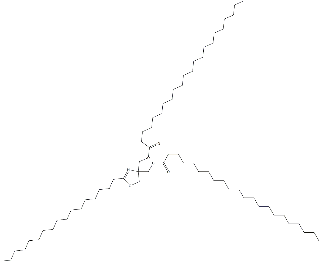 2-Heptadecyl-2-oxazoline-4,4-dimethanol didocosanoate Structure