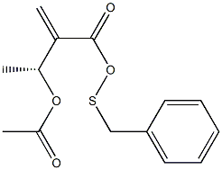 (3R)-3-Acetyloxy-2-methylenebutyric acid 2-phenylthioethyl ester 구조식 이미지