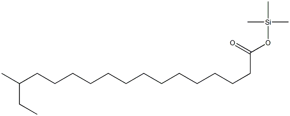 15-Methylheptadecanoic acid trimethylsilyl ester Structure