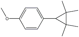 4-Methoxy-1-(2,2,3,3-tetramethylcyclopropyl)benzene 구조식 이미지