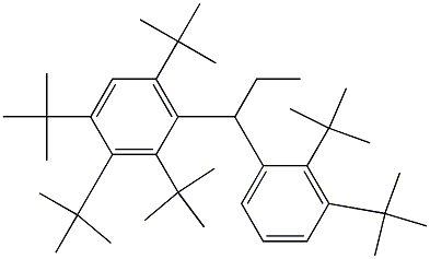 1-(2,3,4,6-Tetra-tert-butylphenyl)-1-(2,3-di-tert-butylphenyl)propane Structure