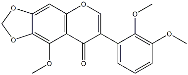 2',3',5-Trimethoxy-6,7-(methylenedioxy)isoflavone Structure