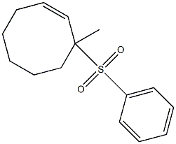 3-Methyl-3-(phenylsulfonyl)cyclooctene Structure